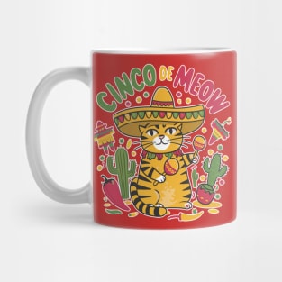 Cinco de meow - Cinco de mayo funny cat Mug